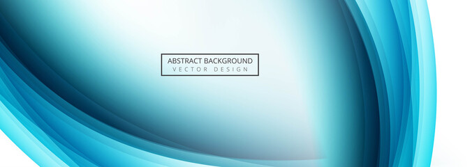 Wall Mural - Abstract business wave banner design vector
