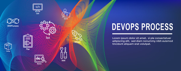 DevOps Icon Set - Dev Ops Web Header Banner