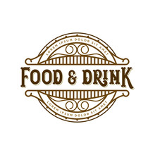 Food And Drink Logo Design For Brand Label
