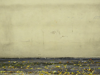 Wall Mural - aged street yellow wall background