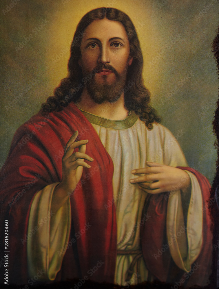 Jesus Christ Orthodox Icon - obrazy, fototapety, plakaty 