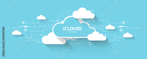 Vector: Web cloud technology, business abstract background. Web cloud technology, business abstract background.