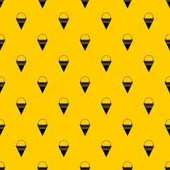 Wall Mural - Metal fire bucket pattern seamless vector repeat geometric yellow for any design