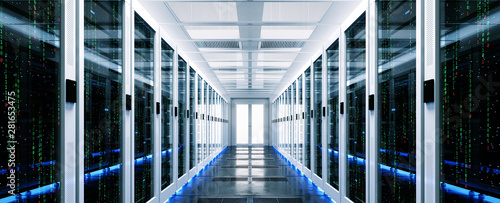 Cuadros en Lienzo Backup cloud data service center. 3D rendering