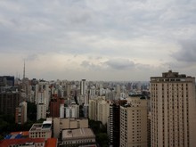 São Paulo City Skyline In Bad Cloud Day