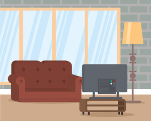 Poster - living room flat image design