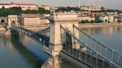 Wall Mural - Chain Bridge over the Danube in Budapest