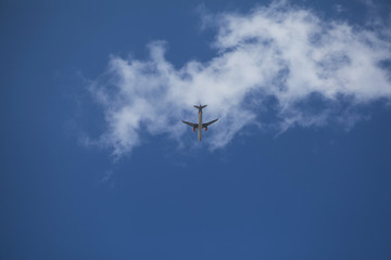 Big plane in the sky.