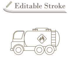 Sticker - Fuel Tank Truck Icon