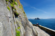 Skellig Michael or Great Skellig, home to the ruined remains of a Christian monastery. Inhabited by variety of seabirds. UNESCO World Heritage Site, Ireland.