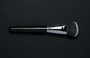 Brush on the black background 