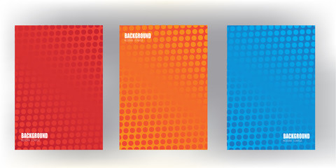 Wall Mural - modern Minimal covers design with Colorful halftone gradients.background modern template design for web. Cool gradients. Future geometric patterns. Eps10