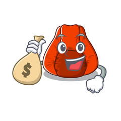 Sticker - With money bag bean bag chair in cartoon shape