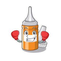 Sticker - Boxing ear drops isolated in the cartoon