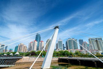 Wall Mural - Modern bridge in Qingdao