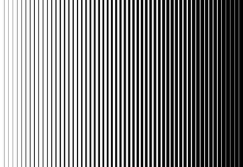 Vertical speed line halftone pattern thick to thin. Vector illustration