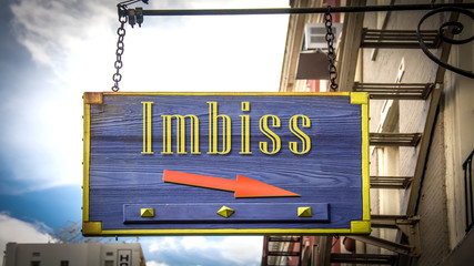 Wall Mural - Schild 403 - Imbiss