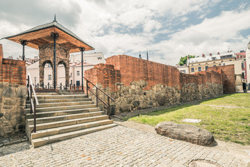 Wall Mural - Remains of a Jewish synagogue in Tarnów destroyed in Poland during the war