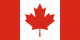 Fototapeta  - canada national flag red and white colors
