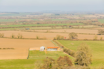 Canvas Print - Burton Dassett Hills Country park. Warwickshire, English Midlands, England, UK