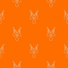 Wall Mural - Necklace pattern vector orange for any web design best
