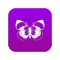 Wall Mural - Butterfly icon digital purple for any design isolated on white vector illustration