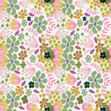 Fototapeta Dinusie - Colorful Floral seamless pattern illustration for wallpaper, stationary, fabric, textile, background etc.