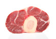 Beef Shin with bone on white background