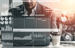© InfiniteFlow - Project management schedule for business planning. Modern graphic interface showing timeline of each task deadline breakdown in plan to monitor by project manager who manage the overall schedule.
