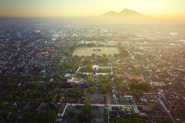 North square Yogyakarta at sunrise time