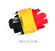 Flag of Belgium. Vector illustration on a white background.