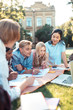 © zinkevych - Students doing their homework in the fresh air.