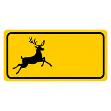 Beware Of The Deer Sign