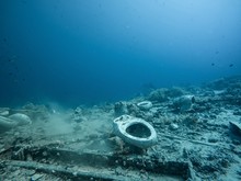 Toilet Underwater In The Sea