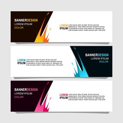Wall Mural - Vector abstract design banner web template.