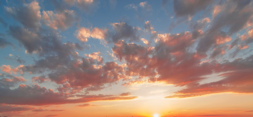 beautiful sunset sky. nature sky backgrounds.