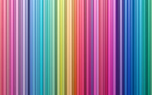 3D Rendering Abstract Background Colorful Strips Wall 