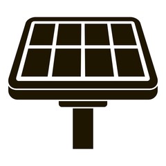 Wall Mural - Solar panel icon. Simple illustration of solar panel vector icon for web design isolated on white background