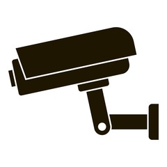 Sticker - Security camera icon. Simple illustration of security camera vector icon for web design isolated on white background