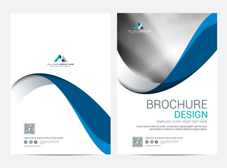 Wall Mural - brochure layout template, leaflet flyer cover design background