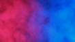 Leinwandbild Motiv Blue and red abstract cloud of smoke pattern