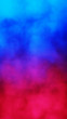 canvas print picture - Blue and red abstract cloud of smoke pattern