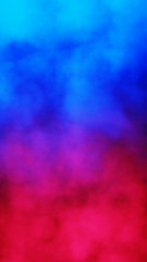 Wall Mural - Blue and red abstract cloud of smoke pattern