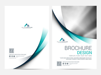 Wall Mural - brochure layout template, leaflet flyer cover design background