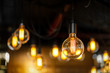© jaboo_foto - antique style light bulbs , warm light