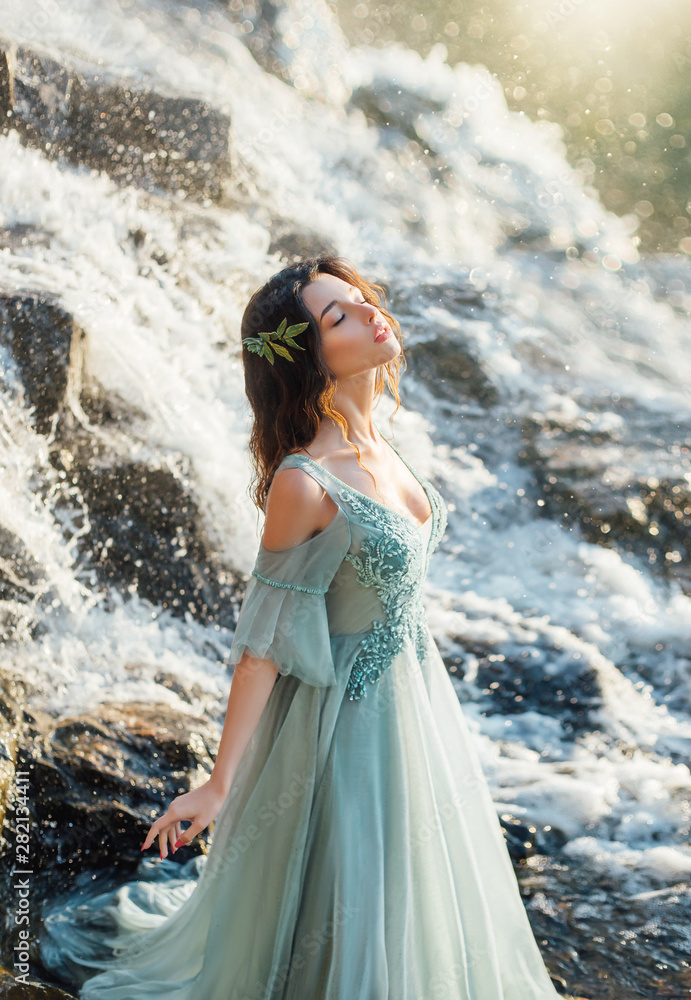 blue water dress Water Lily Dress | Occasion Dress in Sizes XXS–6X main image 0