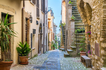 Scenic sight in Torri in Sabina, beautiful village in Rieti Province, Lazio, Italy.