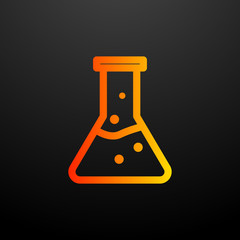 flask nolan icon. Elements of science set. Simple icon for websites, web design, mobile app, info graphics