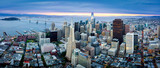 Fototapeta  - Aerial View of San Francisco Skyline at Sunrise