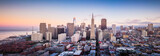 Fototapeta  - Aerial View of San Francisco Skyline at Sunset